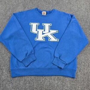 Vintage Kentucky‎ Wildcats Sweatshirt Mens M Red Oak NCAA College Crewneck Blue